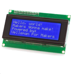 Module LCD I²C 20x4 pour Arduino®, rétroéclairage bleu, caractères blancs, alimentation 5 VDC