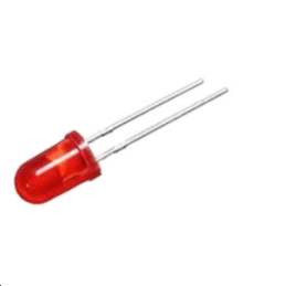 LED Rouge Diffuse 200mcd 30° 5mm